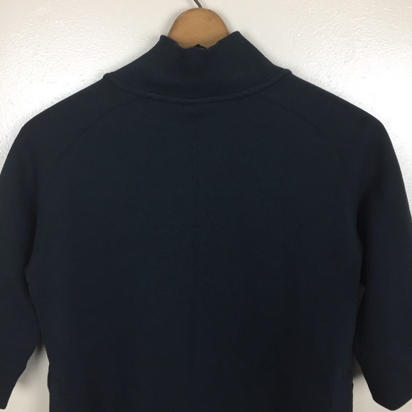 [Nike] Black Zip Up 3/4 Sleeve Activewear Sweatshirt - Picture 7 of 7